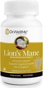 Organic Lion's Mane Musch Capsules 500mg – 90 Veggie Capsules, 3 mēnešu piegādes – Kognitīvā, nervu un imūnā veselība – Kosher & Halal Sertificēts, bez lipekļa un ĢMO