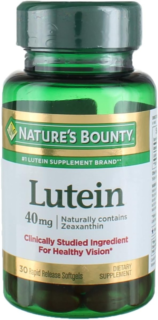 Dabas Bounty Lutein 40 Mg, 30-Count, iepakojumā 4