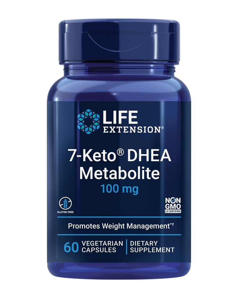 Dzīves paildzināšana 7-Keto DHEA Metabolīts – Crank Up Jūsu tauku dedzināšanas krāsns – Ne-GMO – Bez lipekļa – 100 Mg – 60 Veģetārās kapsulas