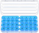 Zoksi Mēneša Pill Organizators 1 Reizi dienā, 30 Dienas Pill Box Organizators, Viena Mēneša Tabletes Ceļa, 31 Dienas Medcine Konteiners Vitamīniem, Papildinājums & Zāles