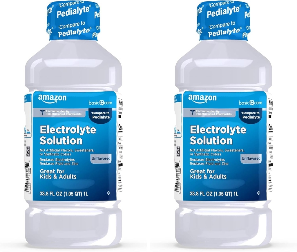 Mutes dobuma elektrolītu šķīdums, nepārklāts, 33,8 Fl Oz (2. iepakojums)