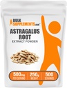 BulkSupplements.com Astragalus Extract Powder - Astragalus Root Powder, Herbal Papildinājums - Vegan & Gluten Free, 500mg per Serving, 250g (8.8 oz) (iepakojums no 1)