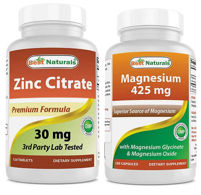 Cinka citrāts 30 mg un magnija glicināts 425 mg