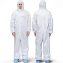 Medtecs Hazmat Suits - 6 Izmēru opcijas - Vienreizlietojams Segvalku uzvalks, Medicīniski aizsargājams Segvalks PPE Hazmat Suits