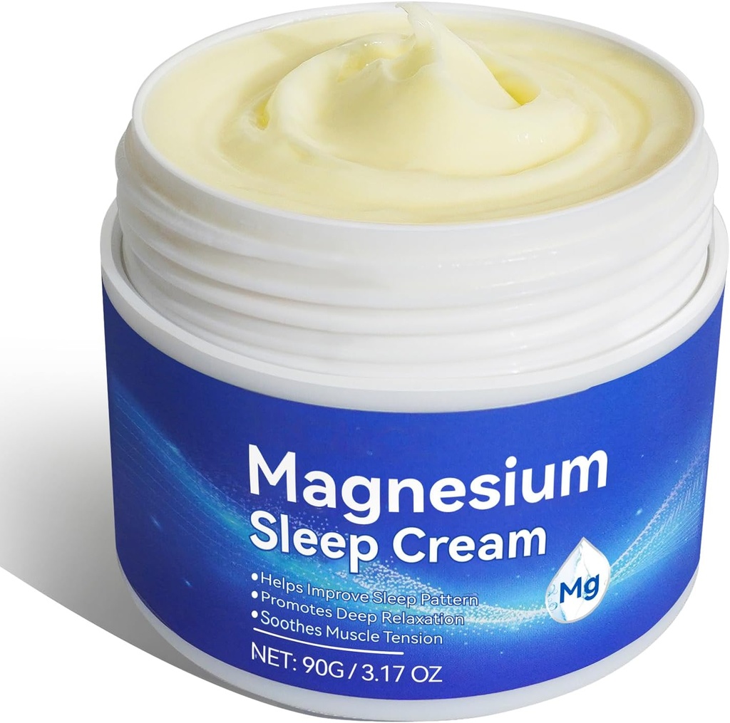 Magnija krēms, magnija eļļa, magnija krēms miegam, bārs, zobu, zobu muskuļu saspringums, magnija losjons relaksācijai, 3.17oz