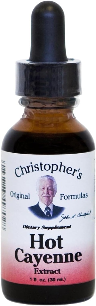 Christopher's Original Formulas Hot Cayenne ekstrakts, 1 fl oz - Dabīgs augu papildinājums