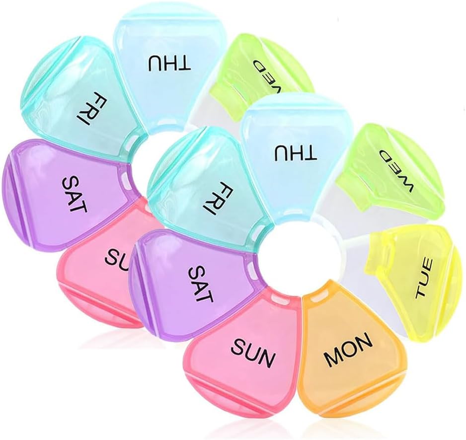 Katru nedēļu piltuves organizētājs 7 diena, lieli ikdienas piltuves, Pill kaste, Pill turētājs, Pill Dispenser, Travel Pill organizētājs vitamīnu, zivju eļļas, papildinājumi