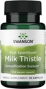 Swanson Full Spectrum Milk Thattle 500 Milligrams 30 Kapsulas
