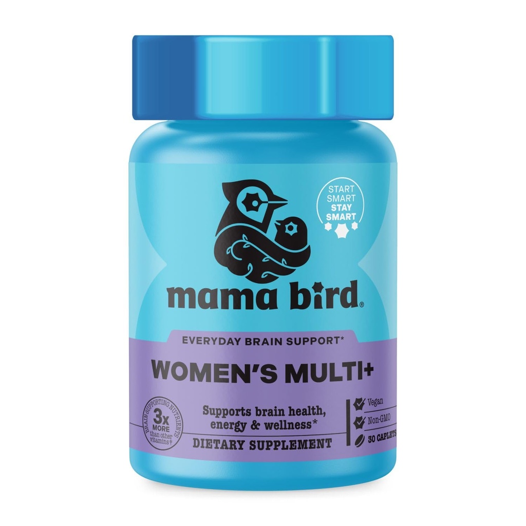 Best Nest Wellness Women's Multi Plus - Smadzeņu un ķermeņa veselības atbalsta papildinājums - Maigs dzelzs papildinājums enerģijas atbalstam - Metilēti vitamīni - 30 kapsulas