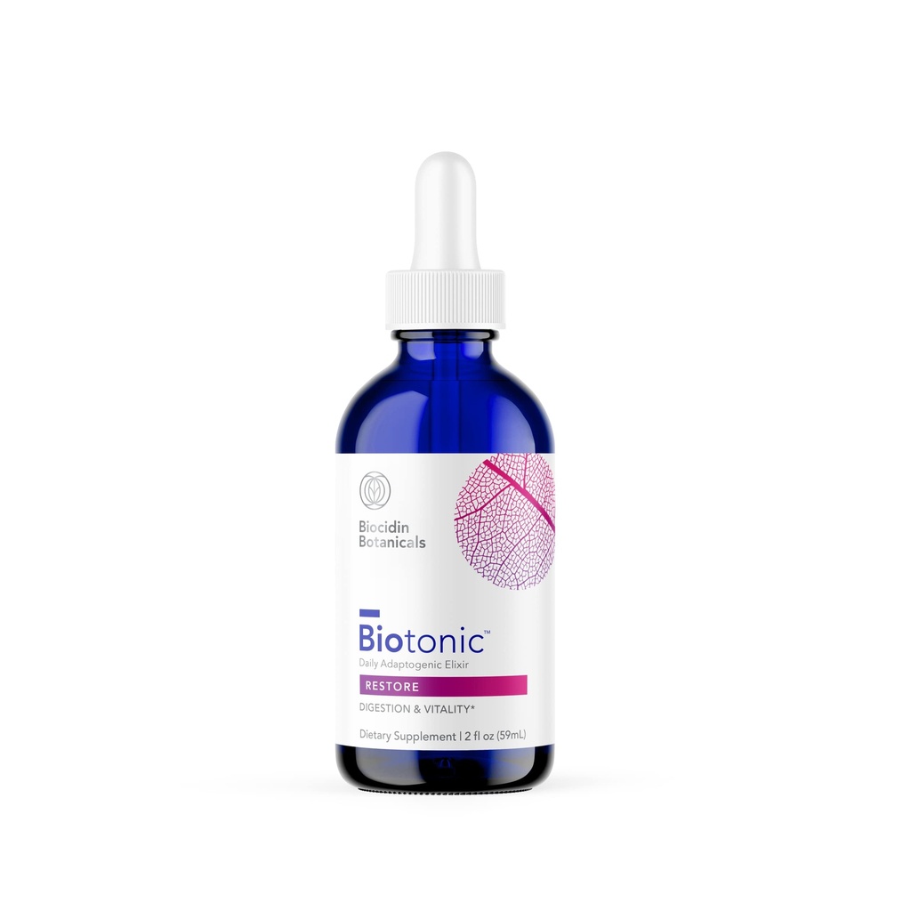 Biobotānikas pētījumi Biotonic Adaptogenic Tonic - Šķidrās Tincture Drops Adaptogen papildinājums, lai palīdzētu atjaunot enerģiju un palīdzēt samazināt neregulāru nogurumu - augu eliksīrs imūnās atbalsta (2 oz)