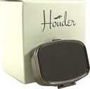 Houder Classy Gray Metāla Pill Box Dekoratīvs Pill Kaste ar Dāvanu Kaste - Nesiet līdzi Meds stilā (Rektangulārs)