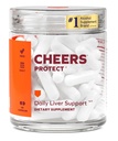 Cheers Protect י Ikdienas Aknu Papildinājums Dzērieni ar L-Cysteine + DHM ; Palielināt Glutationa Līmeņi ; 30 Devas; Cisteīna, Dihidromiricetīna, Piena Thitle, Prickly Pear, B-Vitamins, Ingvers