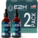 E2H Advanced zarnu atbalsts - veicina Gut veselības un gremošanas sistēma - Wormwood un Black Walnut ekstrakts - Non-GMO, Vegan - (2 pudeles)