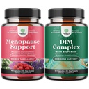 Kopējā menopauzes papildinājums - Karstās zibspuldzes Relief - Dong Quai Vitex Chaste Berry un Black Cohosh un Pure DIM ar bioperīnu - Diindolilmetāna testosterona komplekss ar Broccoli Florets