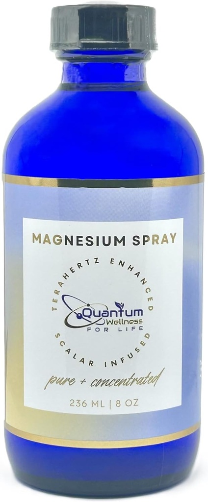 Magnija smidzināšanas uzpilde, Scalar Energy Infusioned, Pure and Organic, Ražots ASV, Stikla iepakojums (8 oz Refill)