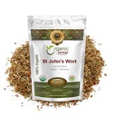 Organiskais ceļš Asinszāle Cut & Sifted (Hypericum perforatum) - Ārstniecības augu tēja - European Wild-Harvest -Organic, Kosher & USDA Sertificēts -- Vegan, Non GMO & Gluten brīva izcelsme - Albānija (1/4LBS / 4Oz)