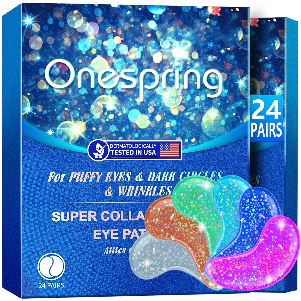 Eye Gel Pads (24 pāri) - Zem acu patches puffy Eyes, Grumbas, Tumšie loki, Dabīgie kolagēna Acu Gels, Zem acu maskas Patches priekš sejas, lai nomierinātu pietūkums, acu somas