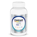 Centrum Minis sudraba multivitamīnus vīriešiem 50 Plus, multivitamīnus/multiminerālus papildinājumus, vitamīnus D3, B-vitamīnus un cinku, ne-ĢMO sastāvdaļas, atbalsta atmiņu un izziņas gados vecākiem pieaugušajiem - 280 Ct