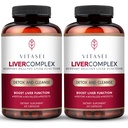 VITASEI Aknu tīrīt Detox & Remonts, aknu komplekss W/Milk Thistle Extract, Garcinia, Curcumin C3, Atbalsts augu uztura bagātinātājs, Detox Formula sievietēm un vīriešiem, 60 kapsulas (iepakojums no 2)