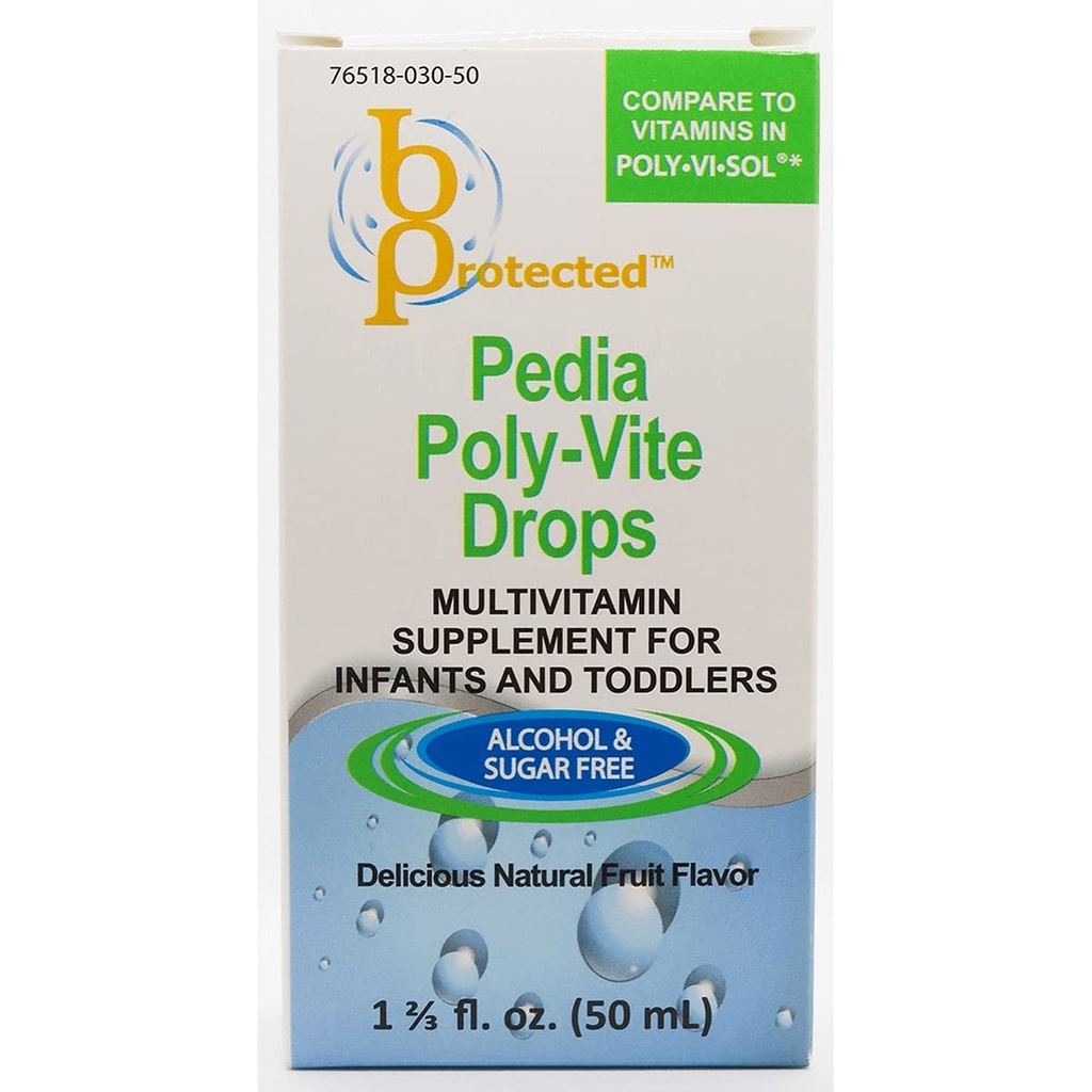 Pedia Poly-Vite pilieni 1 2/3 fl Apvalks šķidrums