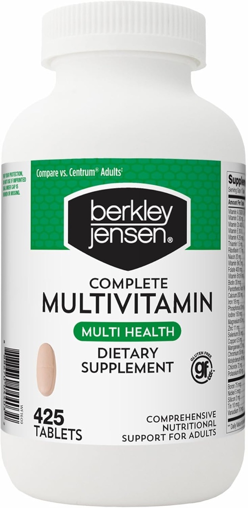 Berkley Jensen Adult Multivitamīnu, 425 sn