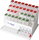 Medcenter Mēneša Pill Box organizators, 4 reizes dienā, Liels 31 Ikdienas Pill Gadījumi ar iecirkņiem vitamīnu, papildinājumi, Zāles, 31 Day Pill Organizators
