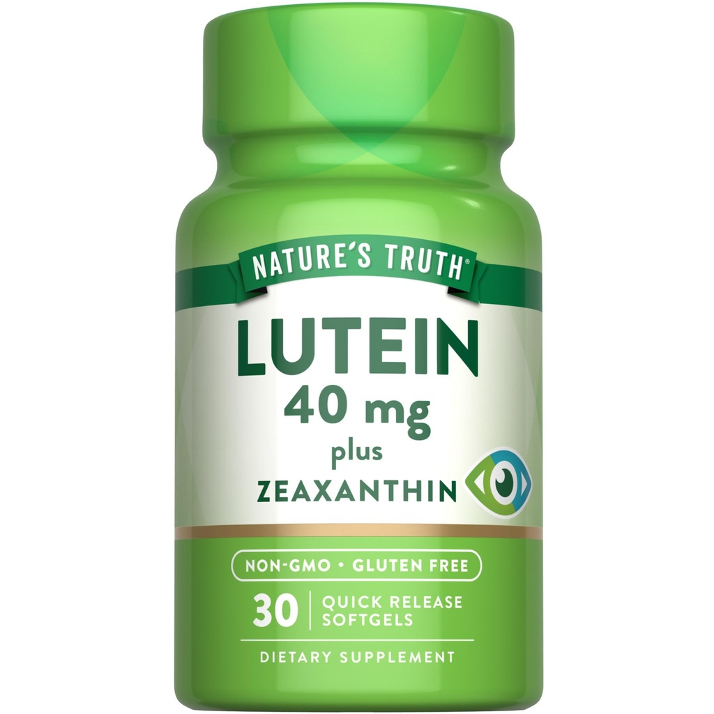 Dabas patiesība Luteīns un Zeaxanthin Papildinājums - 40mg - 30 Softgels --GMO un glutēns bez