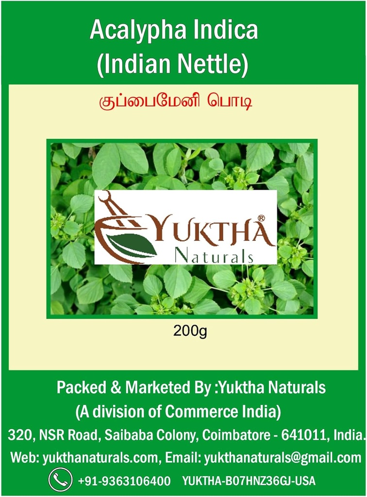 Naturals Harita Manjari Kupaimeni/Acalypha Indica Powder/Indian Nattle - 200g