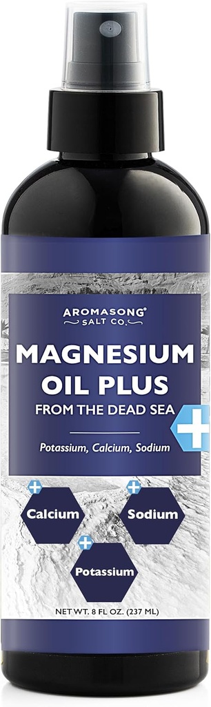 Aromasong Extra Strength Ultra-Pure Magnija Spray (23mg Magnija katrā Spray) 8 Oz, Zināms, ka izmanto nomierinošas galvassāpes, un kāju diskomforts