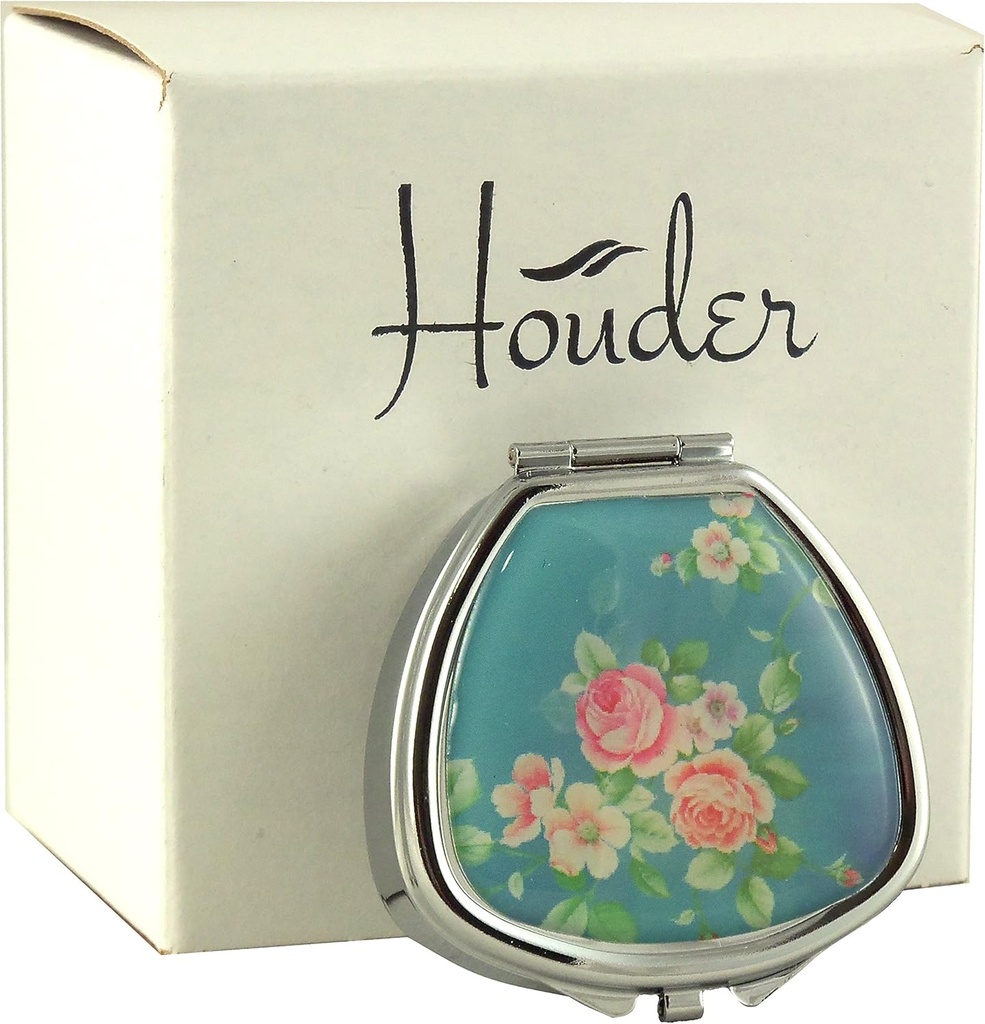 Dizainera Pill Box by Houder - Dekoratīvs Pill Kaste ar Dāvanu Kasti - Nesiet Medības stilā (Roses)