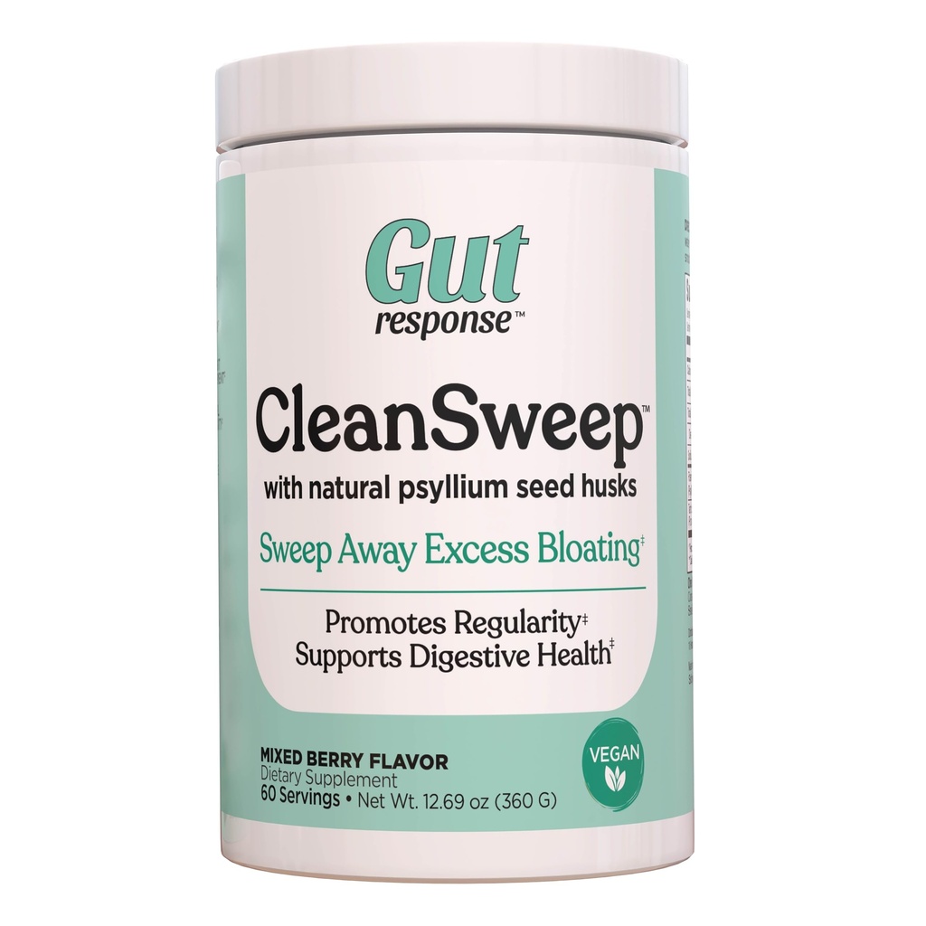 CleanSweep ar dabas Psyllium Seed Husks & Bišu Fiber, dabas veselīgs detox, veicina uzputošanas atvieglojumu, svara vadība, atvieglo bounel regularitāte, Jaukta Berry Flavor, 60 Kalpo