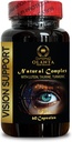 luteīna komplekss - VISION ATBALSTS NATURAL COMPLEX - redzes bagātinātāji organiskās, Acu vitamīns un minerālvielas Papildinājums, taurīna piedevas cilvēkiem, piena dadzis ekstrakts - 1 pudele 60 kapsulas