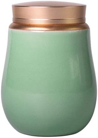 Pārnēsājama aizzīmogota Pill kaste, Portable Mini Keramikas Medicine Pill pudele, Precious Medicinal Pulver Caddy