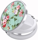 Nipichsha Pill kaste, maza pill Case for Purse & Pocket, Cute Travel Medicine Organizators, Portable Medicine Konteinera turētājs turēt vitamīnus, zāles, zivju eļļa un papildinājums, Graciful Peony