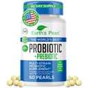 Pearl Probiotikas sievietēm un vīriešiem & bērniem - Pearl-Shaped Probiotics & Prebiotics ar BIO-Tract®, 4 miljardi KVV, Gut Health Support (60-Day Supply)