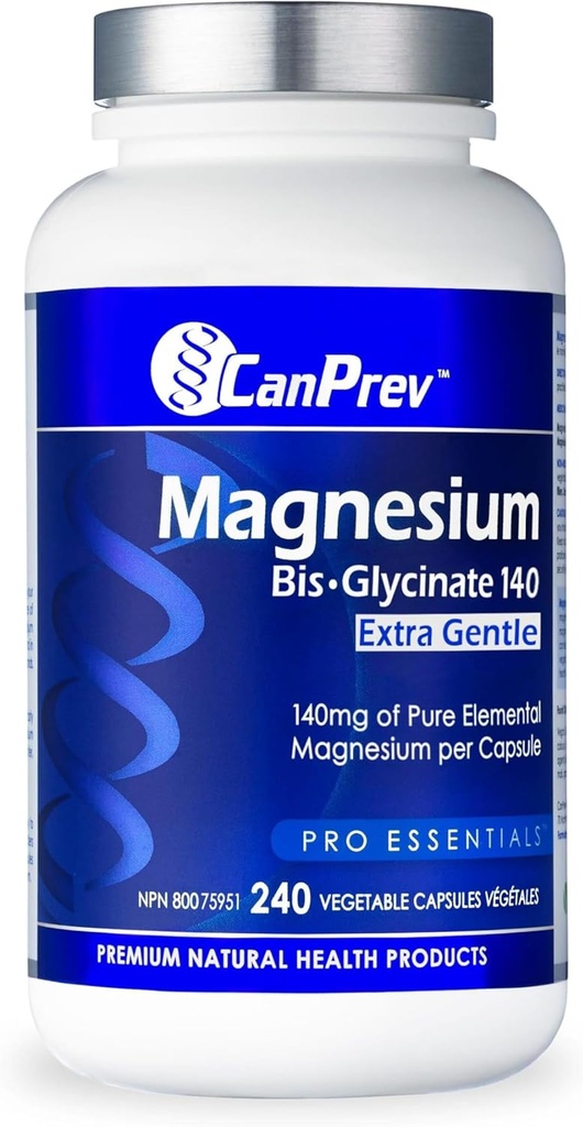 CanPrev Magnija bis-glicināts 140 Extra Gentle Vegi kapsulas, 240 Skaits