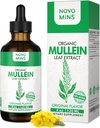 Mullein Leaf Tincture - Plaušu tīrīt - Vegan Lung Detox - Respiratorā veselība un imūnās sistēmas atbalsts pilieni - Dabas papildinājums Šķidruma ekstrakts 4 fl.oz. Hlorofils