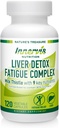 Aknas Detox & Enerģijas Atbalsts – Piena dadži + 9 Galvenās sastāvdaļas, Metabolisma un aknu veselība, 120 Veg Kapsulas