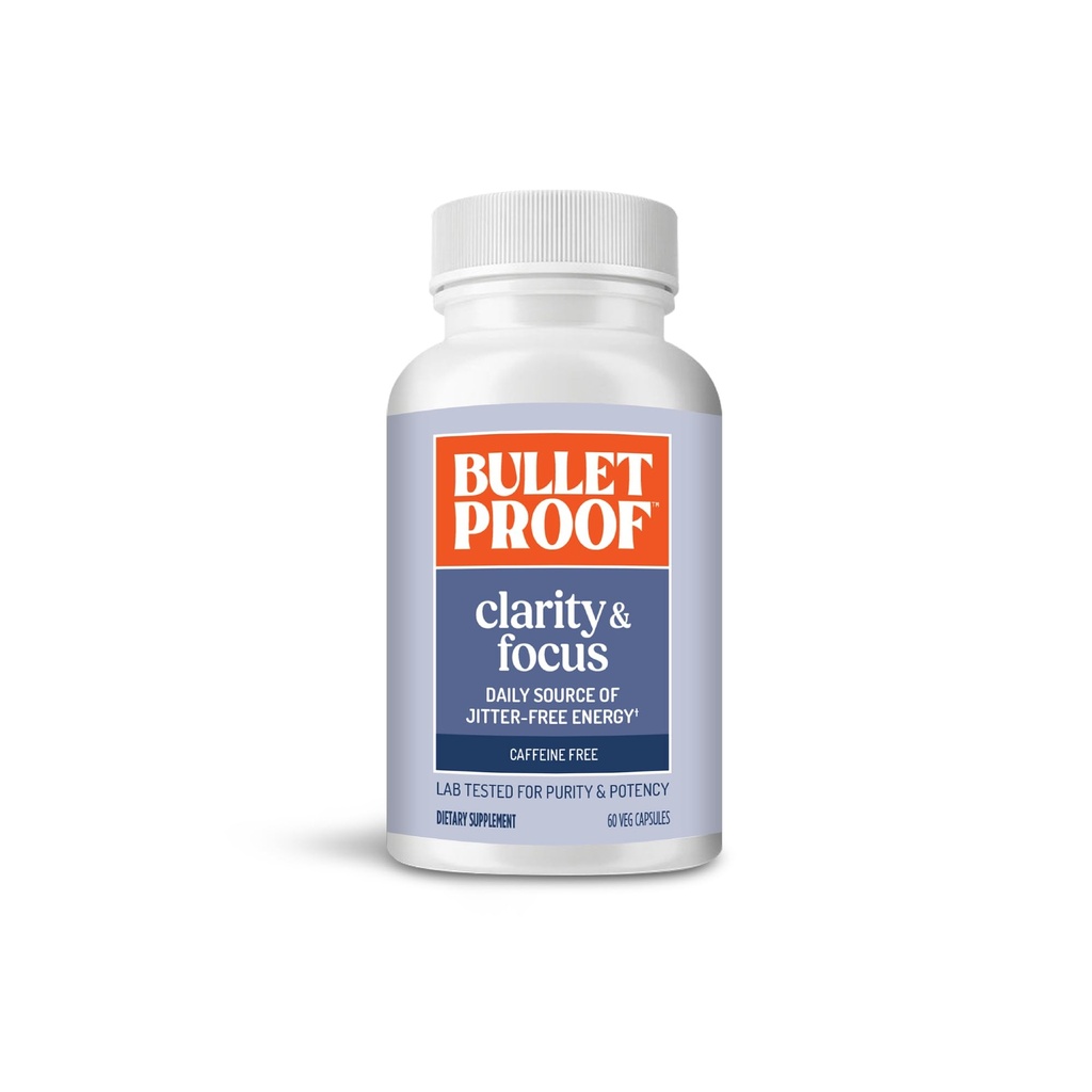 Barības necaurlaidīgs Clarity & Focus Capsules, 60 Skaits, bez kofeīna Papildinājums, lai veicinātu garīgo skaidrību un modrību, Agrāk nosaukts Smart Mode, Iepakojums May Vary
