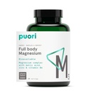 Puori magnija kompleksa papildinājums - augsta absorbcija Magnija Taurināts un glikonāts, cinks, vitamīns B6 un Malic Acid Miega atbalstam, imūnā un kaulu veselība un muskuļu atveseļošanās - 120 Vegan kapsulas