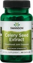 Swanson Superior Herbs- Selerijas sēklu ekstrakts - Maksimālais stiprums - 150 mg 60 kapsulas