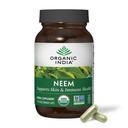 ORGANIC INDIA Neem Leaf kapsulas - augu papildinājums, atbalsta ādas un imūno veselību, Vegan, bez lipekļa, USDA Certified Organic - 90 Count