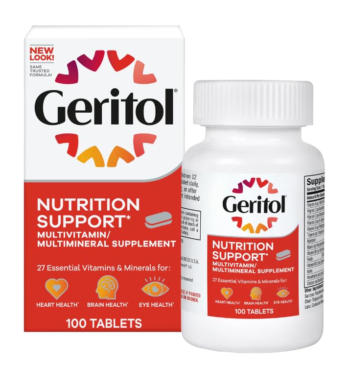 Ģeritols Multivitamīns Uztura uzturs -- 100 tabletes by Geritol