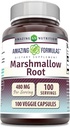 Amazing Formulas Marshmallow Saknes papildinājums - 480 Mg Per Servē -- 100 Veggie kapsulas -- Non-GMO --Lutten bezmaksas -Ražots ASV