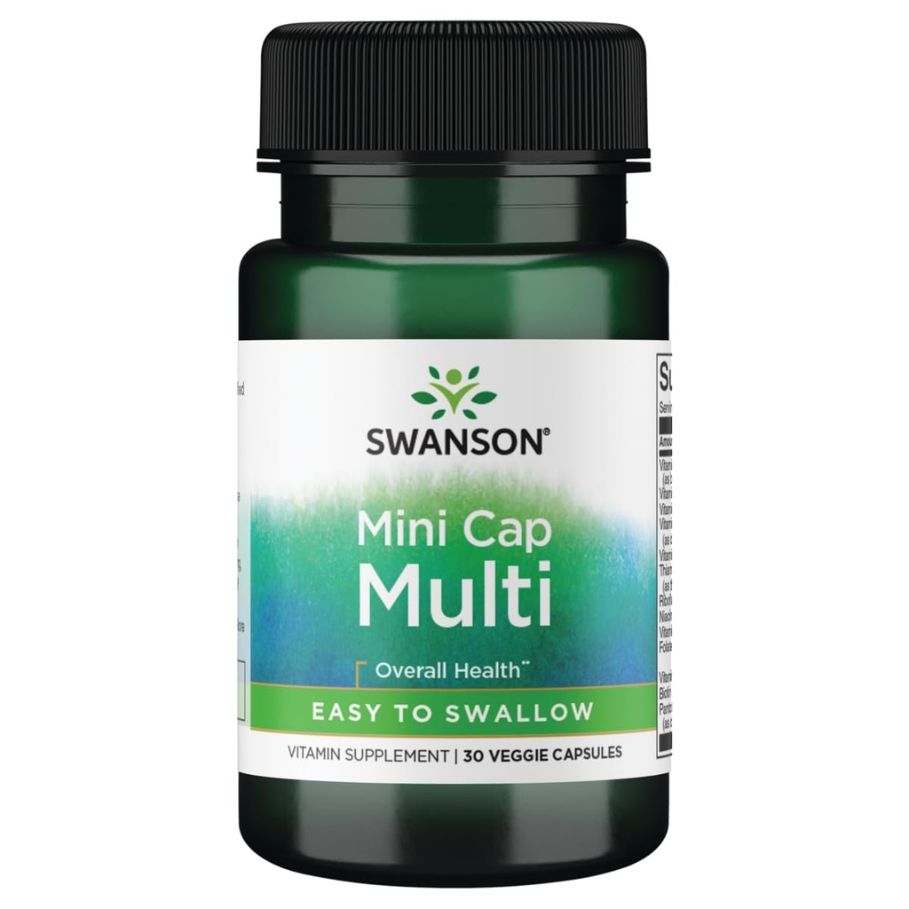 Swanson dienas multivitamīnu bez minerālvielām 30 Veg kapsulas