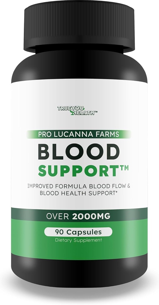 Pro Lucanna Farms Asins atbalsts - Uzlabota Formula asins plūsma Papildinājums un cukura Veselība Asins veselība Atbalsts - Asins plūsmas tabletes - Asins cirkulācija Papildinājums - Glikoze Atbalsts Papildinājums Asins Tabletes