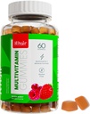 Khair Halal Pieaugušo Multivitamīni Gummy - Vegan, non-GMO - bez lipekļa, bez želatīna - Būtiski vitamīni: A E C vitamīns D B12 & vitamīns B6 Halal Vitamīni - 60 Gumijas