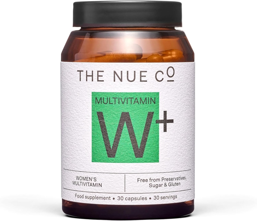 Nue Co. Women's MULTIVITAMIN papildinājums - atbalsta enerģiju, imunitāti, fokusu, veganu, bez lipekļa, 30 kapsulas