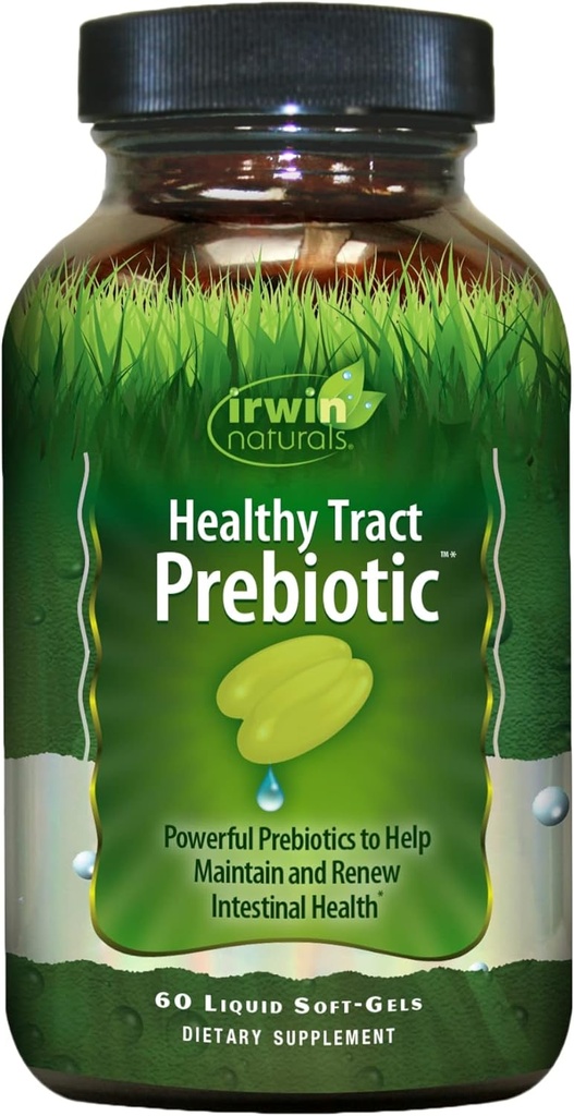 Irwin Naturals Healthy Tract Prebiotic Papildinājums, 60 Skaits