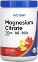 Nutricost Magnija citrāts Pulveris (Augļu pūslītis, 500 Grams)